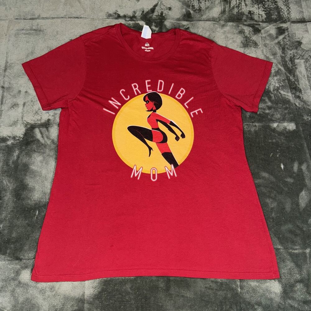 Port & Company Disney Pixar The Incredibles Mom Circle T-Shirt Women's XL Red